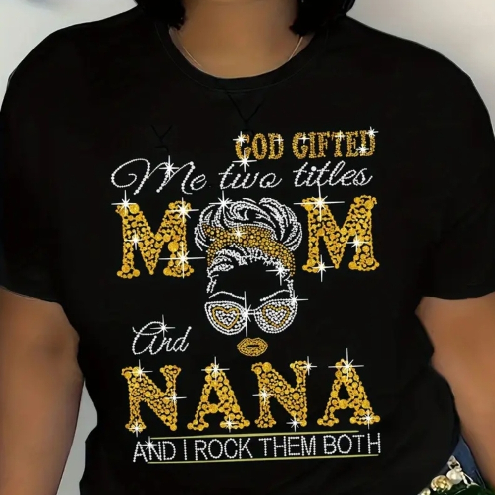 Black and Gold Graphic Kids Shirt